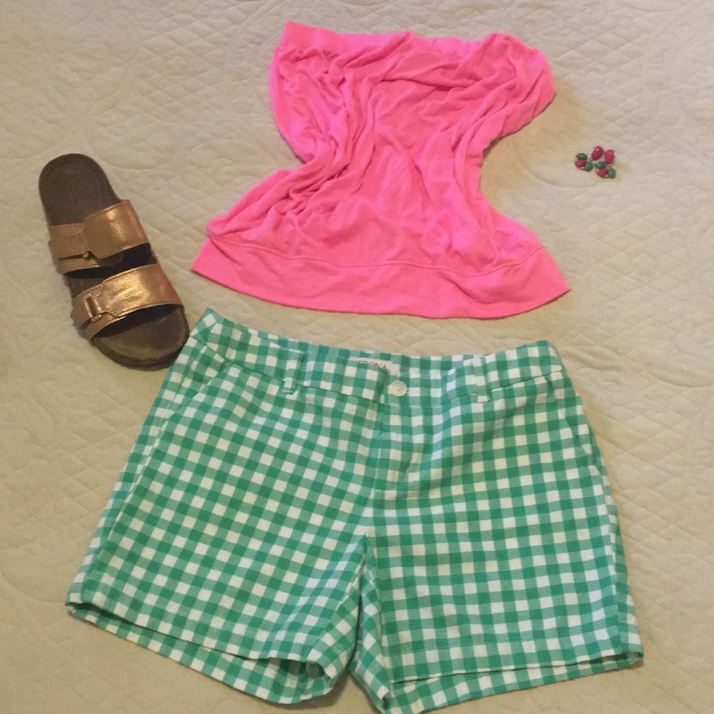 "Teal Gingham" MERONA SHORTS